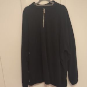 Men's Black Half-Zip Sweater
